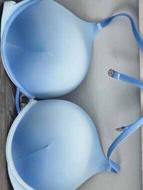 "Victoria Secrets Swim"Bomb Shell Bathing Suit Top_Blue Ombre Color-NWT